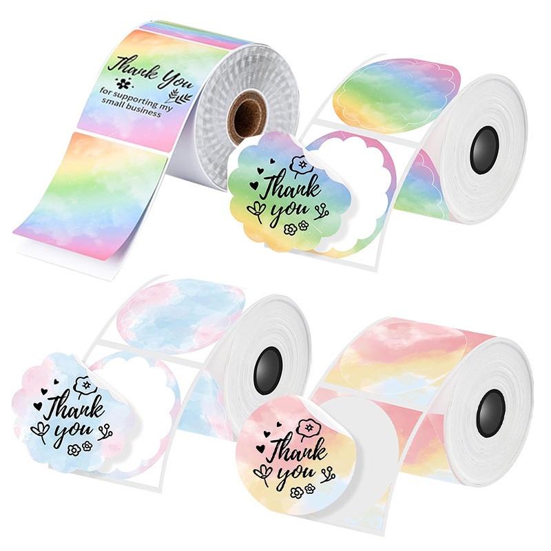 50x50mm/150Pcs Sticker Self-Adhesive Thermal Adhesive Label Roll Compatible for Phomemo M110 M220 M200 E210 P50 DETONG P1 WP9520