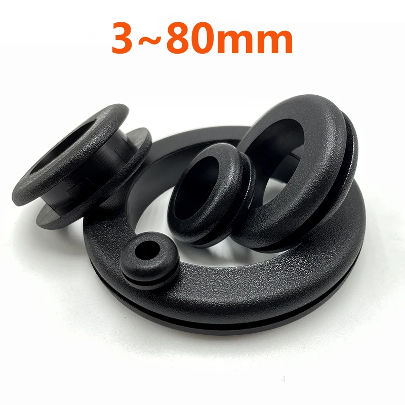 Anillo de sellado de goma de 3 ~ 80mm de espesor, junta de ojal de sellado de aceite para protege el Cable, anillo de protección del orificio, Hardware de arandela de cuña