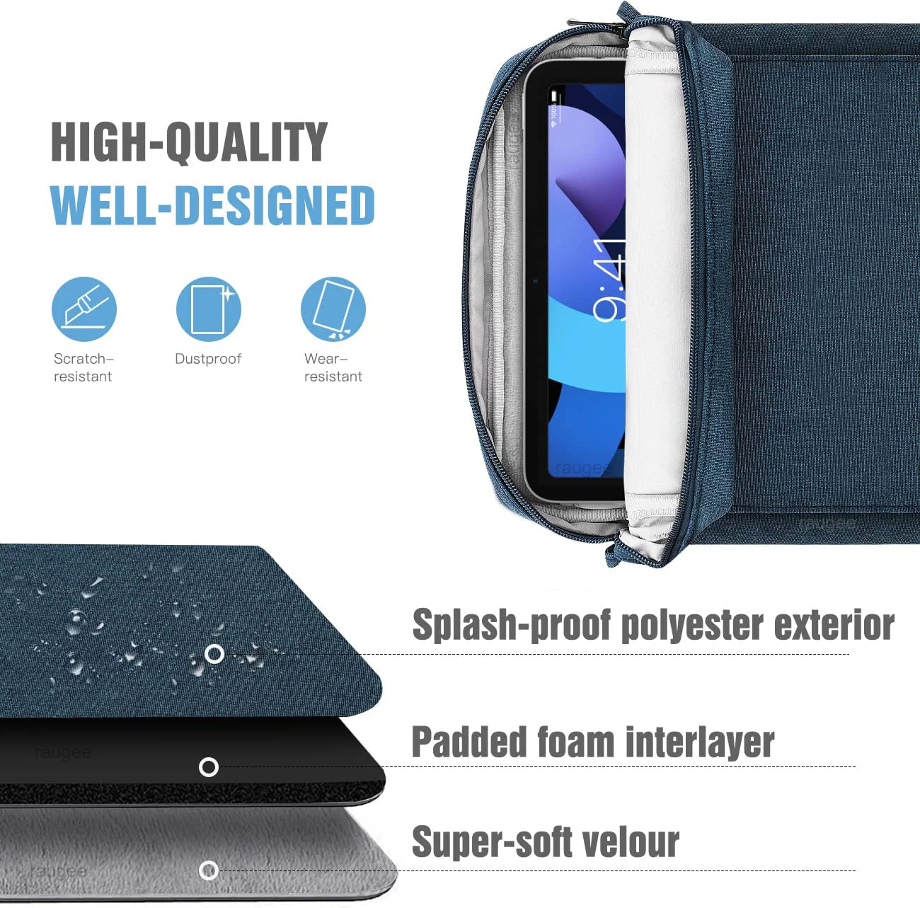 Tablet Sleeve Tas Voor iPad Pro 12 9 11 iPad 10e Air 5 4 3 10.9 10.2 inch 9e 8e 7e Generatie 2021 2022 Tablet Tas Pouch