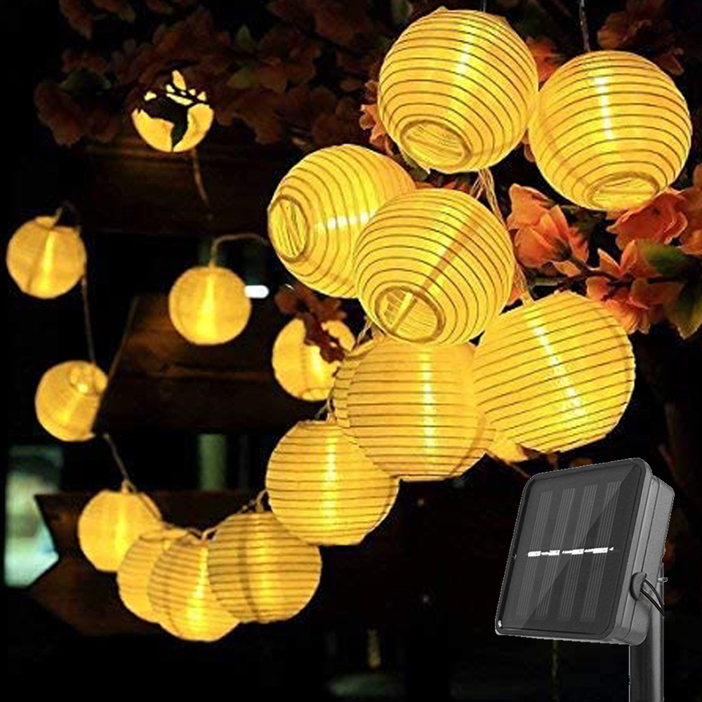 6,5 M 30LED Wasserdichte Laterne Solar String Fairy Licht Outdoor Solar Terrasse Lampe Weihnachten Girlande für Hochzeit Party Garten decor