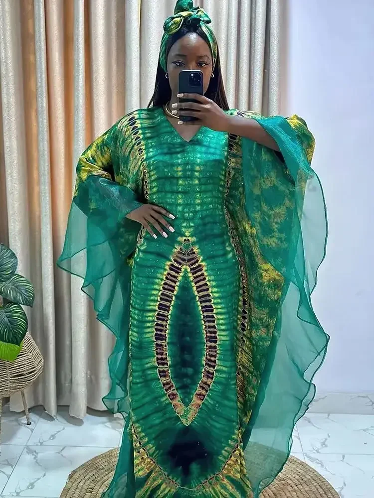 ชุดแอฟริกันสําหรับผู้หญิงแบบดั้งเดิมแอฟริกาเสื้อผ้า Dashiki อังการาชุดชุด Abayas Robe มุสลิม Kaftan Maxi ชุดยาว 2024
