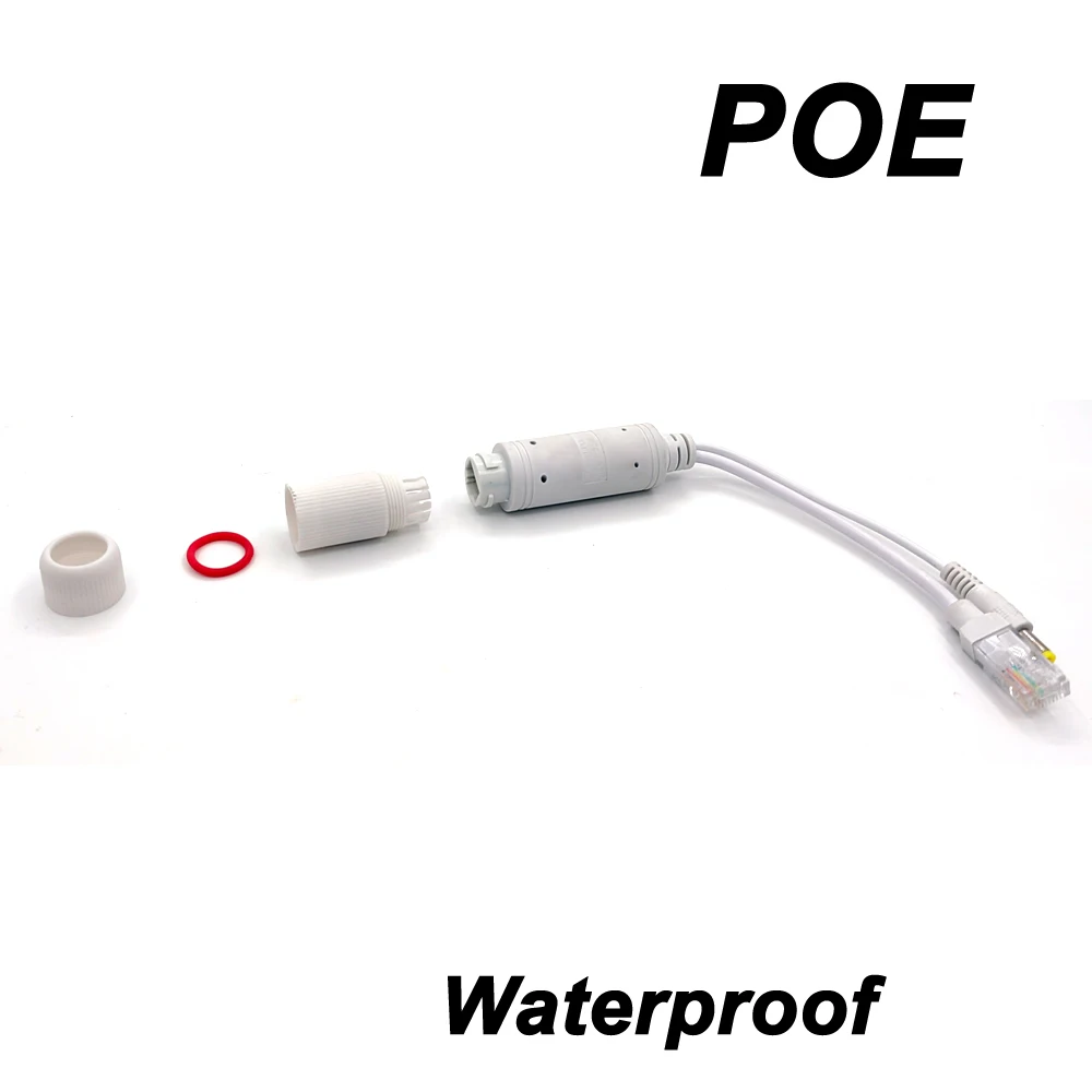 48V auf 12V POE SpliterWaterproof Video- und Netzteilkabelversorgungsmodul Injektor Extender für IP-Kamera Splitter Net AP