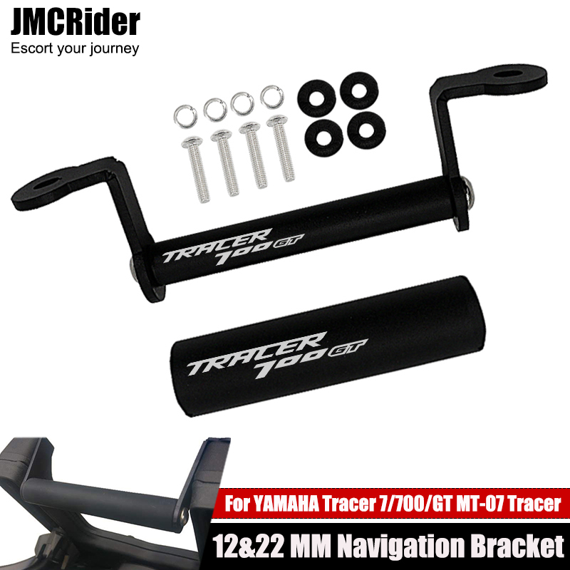 12/22MM para Yamaha Tracer 7/700 GT MT-07 Tracer700GT accesorios de motocicleta soporte de teléfono soporte de placa de navegación GPS