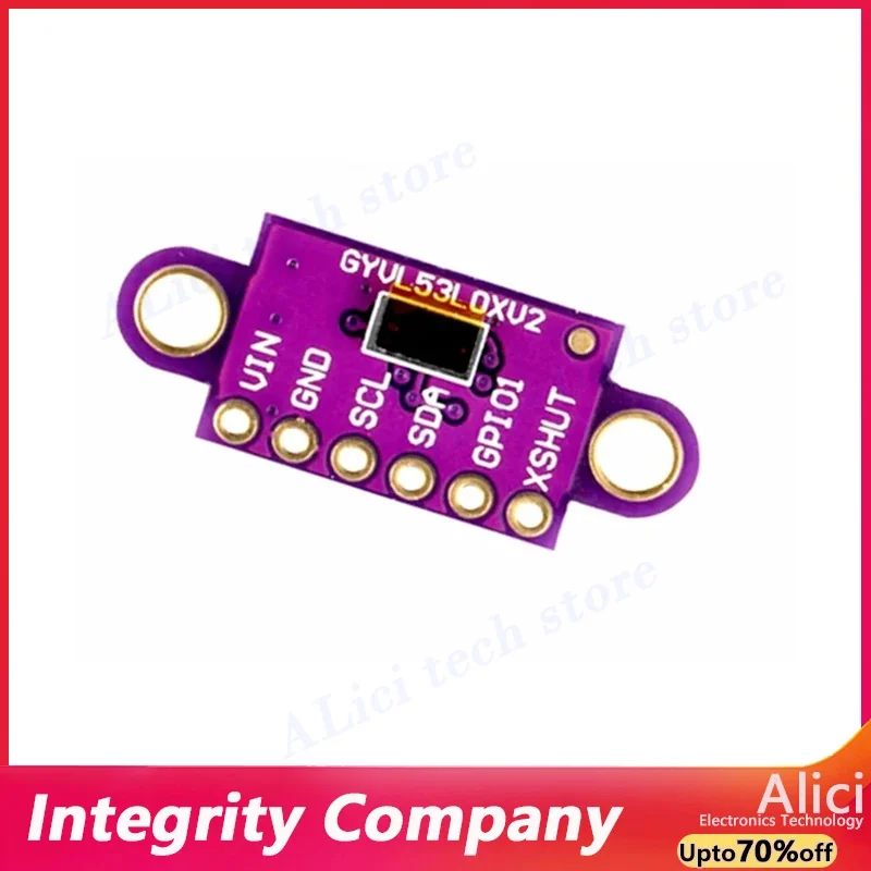 10PCS VL53L0XTime-of-Flight (ToF) Laser Ranging Sensor Breakout 940nm GY-VL53L0XV2 Laser Distance Module I2C IIC 25MM*10