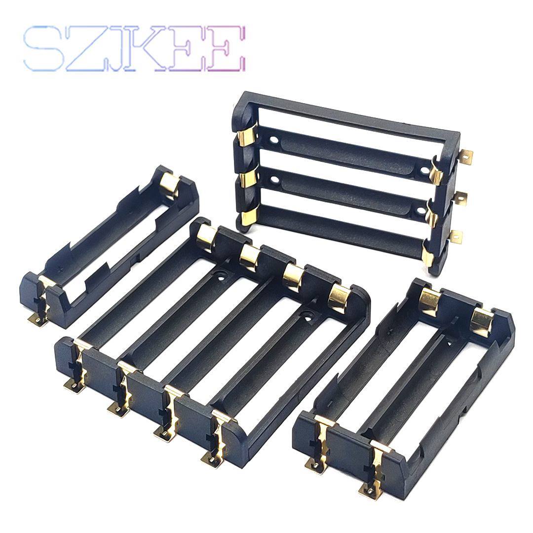 1x2x3x4x18650 smt battery holder 18650 smd storage box battery container power bank with bronze pins rechargeable SMT DIY
