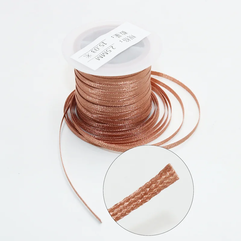 8/15M Length Copper Welding Wire Desoldering Mesh Braid Tape Welding Point Solder Soldering Tool of Electronic PCB Circuit Board