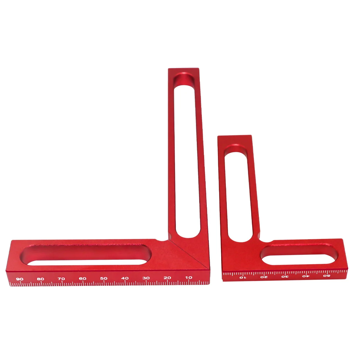 Woodworking Square Square Square Square Aluminum Alloy 90 Degrees L Foot Height Ruler Measuring Scribing Gauge Measuring Tool