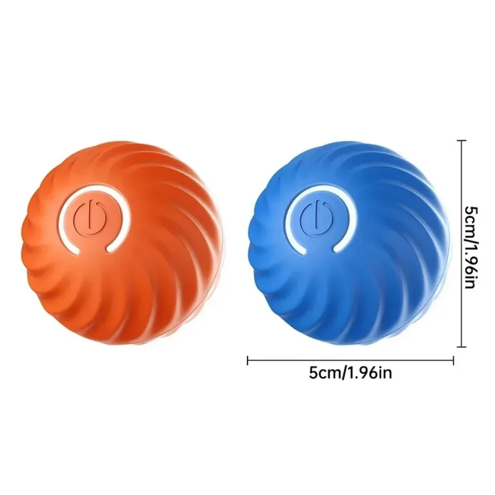 New 1pc Automatic Moving Dog Toy Ball Material Safety Smart USB Jumping Rotating Interactive Puppy Chew Toy Ball Pet Products