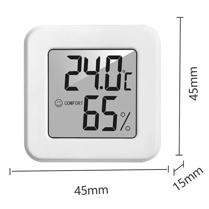 Mini lcd digital thermometer hygrometer innen elektronische temperatur hygrometer sensor messer lächelnd gesicht anzeige
