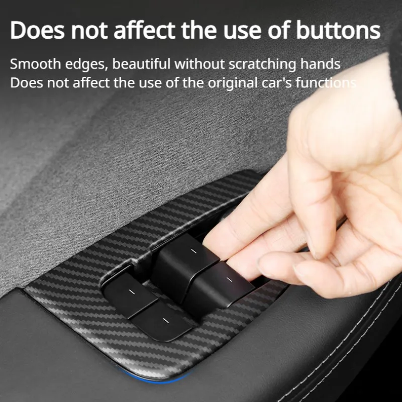 Window Lifter Switch Buttons for Tesla Model 3 Y 2017-2023 LHD Door Open Handle Cover New Model3 Highland 2024 Car Accessories