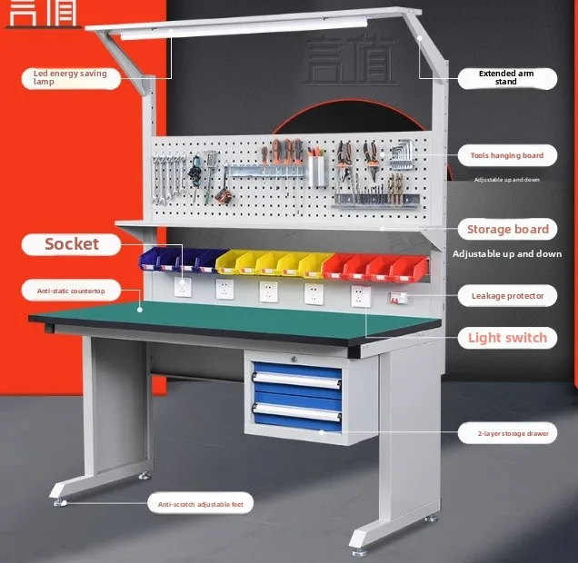 Workbench Garage Work Benches Workshop Table Workbench Table Assembly Table and Combined Tool Cabinets With Drawers