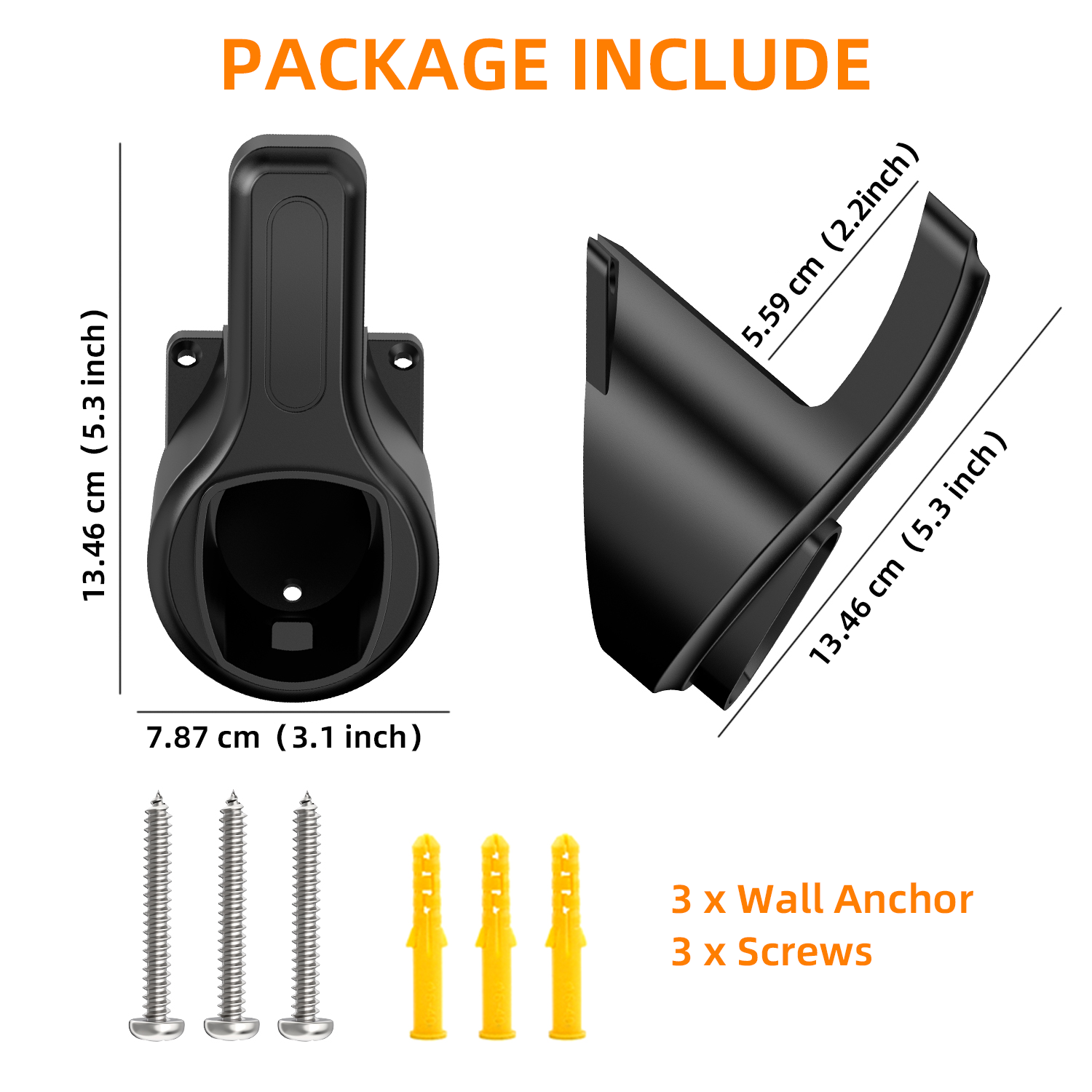 Draagbare EV Charger Plug Holder Stand voor TESLA Nacs Type 1 Type2 GB/T Autolader Muurbeugel Auto Oplaadkabel Beugel