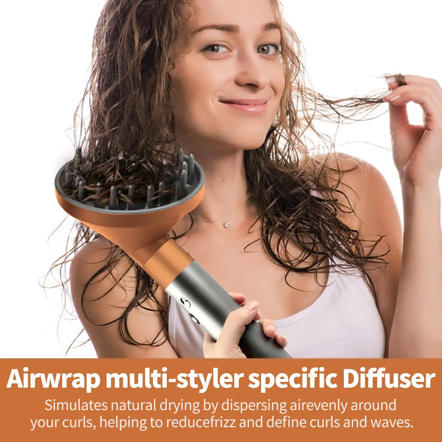 Upgraded Diffuser for Dyson Airwrap HS01/03/05 Styler Hair Dryer Diffuser Nozzle Attachment Anti-flying Replacement Head