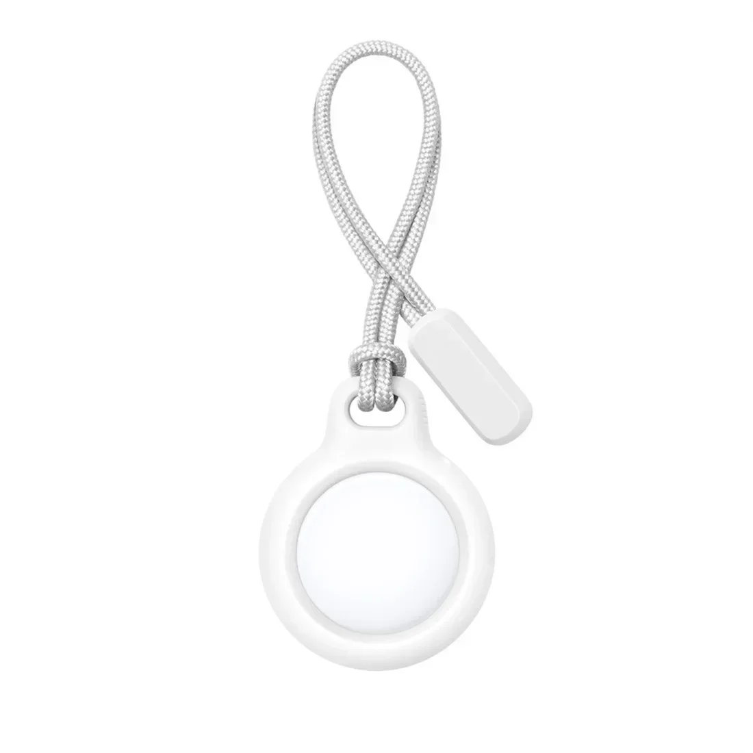 สําหรับ Apple Airtags Locator พร้อมสายคล้องป้องกัน Anti-Lost พวงกุญแจสําหรับ Airtag ผู้ถือ Tracker คีย์กระเป๋ากระเป๋าเดินทาง
