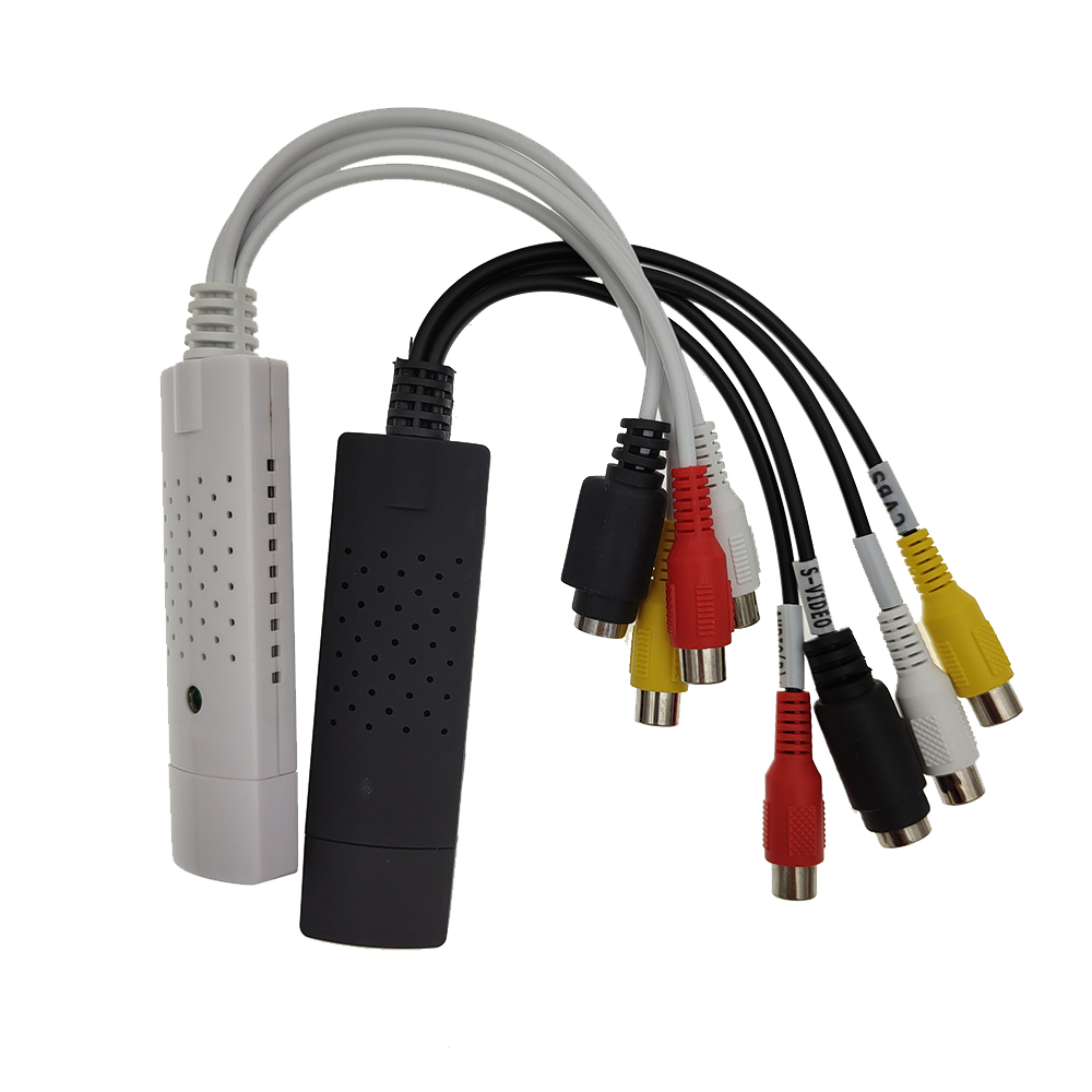 Преобразователь VHS в цифровой USB 2.0 Видеоконвертер Поддержка карты захвата звука Видео NTSC PAL Полноэкранное входное разрешение видео