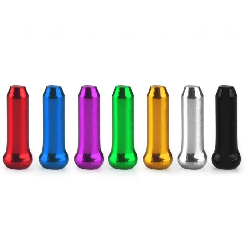 50 шт. велосипедные внутренние наконечники троса из сплава, дорожные горные велосипеды, тормозные наконечники, концевые обжимы троса переключения передач