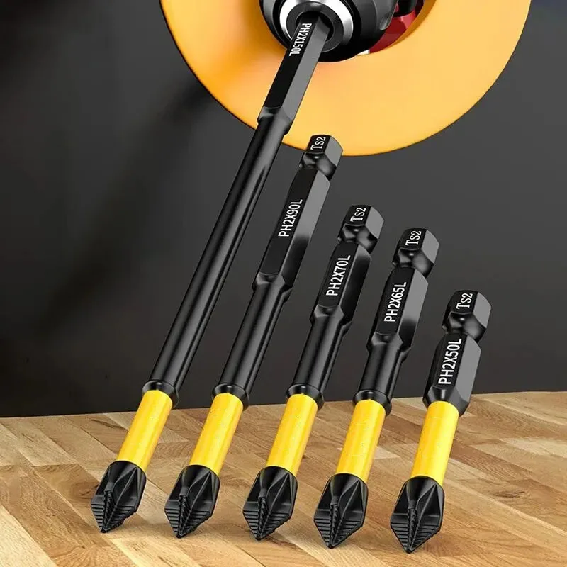 Non-slip Cross Screwdriver Magnetic Batch Head High Hardness PH2 Screwdriver Bit Screw Driver Impact Drill Bit Hand Tools