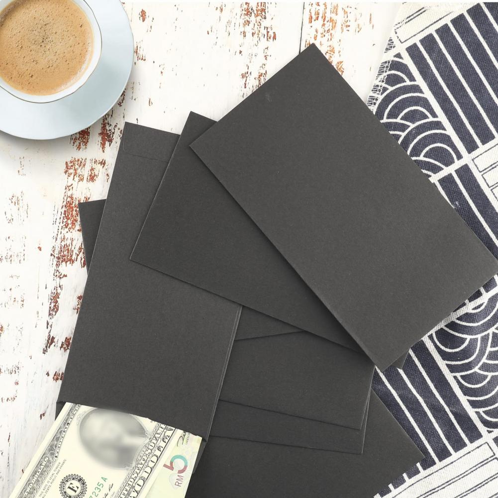 50 個の現金封筒マネーコンテナ超薄型 DIY コイン収納封筒現金収納袋クラフト紙コイン現金ポーチ