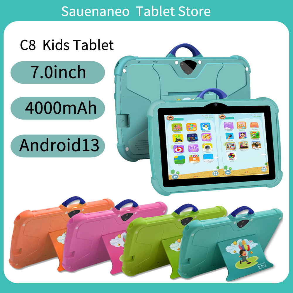 New Children's Tablet Mini PC 7.0-inch 4GB RAM 64GB ROM Educational Learning Games Puzzle Children's Gift Tablet Android 13