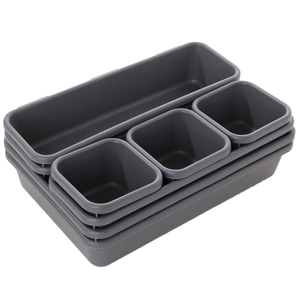 8 teile/satz Einstellbare Schublade Organizer Box Tabletts Make-Up Kosmetik Kleinigkeiten Teiler Halter Küche Badezimmer Schrank Schmuck Box
