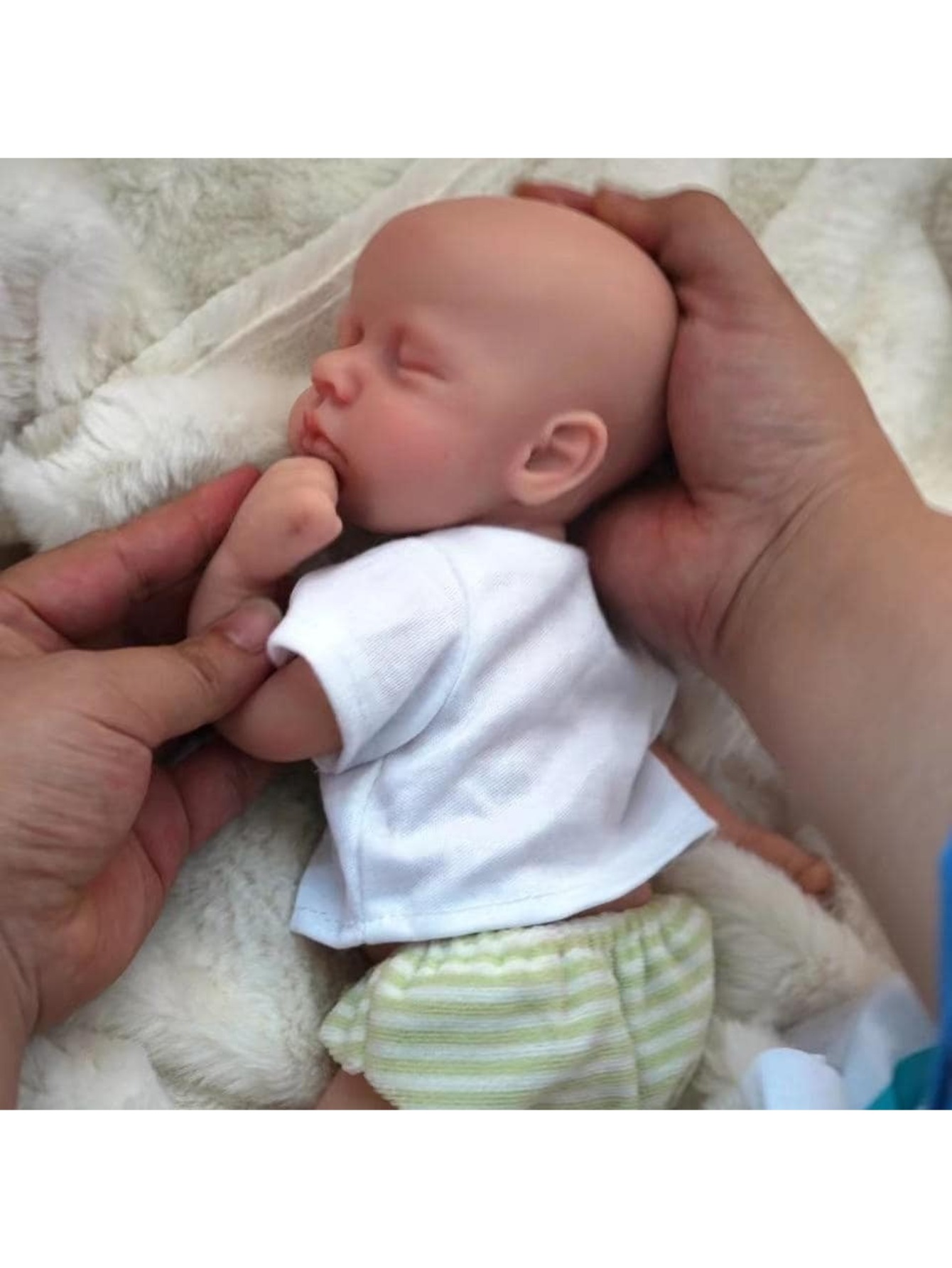 13 Zoll Ganzkörper weiche Silikon Bebe Reborn Puppe handgemachte 3D bemalte Haut Neugeborene Babypuppe für Kinder Geschenke