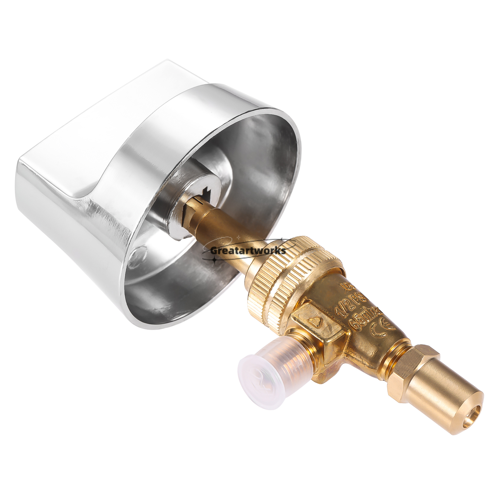 1 Satz Propangas-Steuerventil 0.047 "Orfice Edelstahl knopf 1.4" Spindel Messing armatur für gewerbliche Küchen bereiche des Hotels