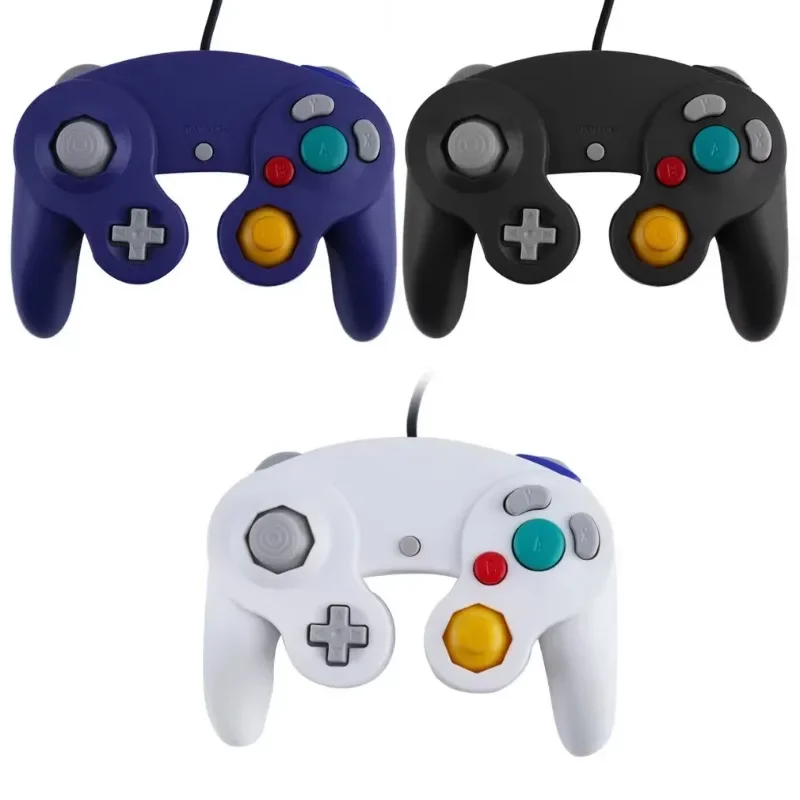 Controlador de juego con cable para GameCube NGC, mando de mando con cable de un solo botón para consola de juegos NGC