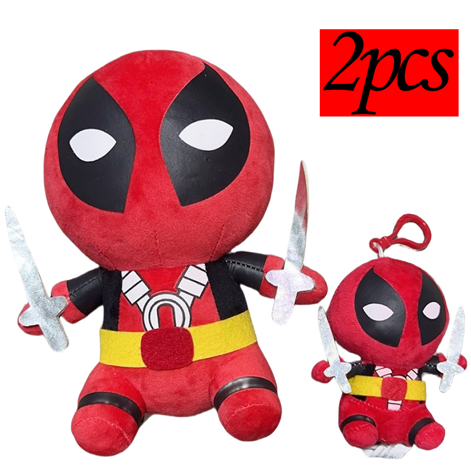 12-22 cm Anime Marvel Deadpool Plüsch Spielzeug Kawaii Puppen Cartoon Comics Figuren Kinder Geburtstag Weihnachten Geschenke