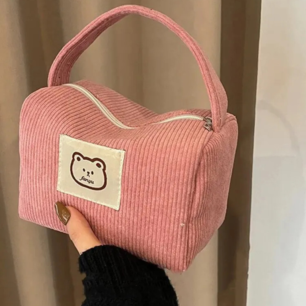 Sacos de cosméticos para mulheres de pelúcia bonito bolsa verão moda macio confortável grande capacidade na moda bolsa para mulher com alça