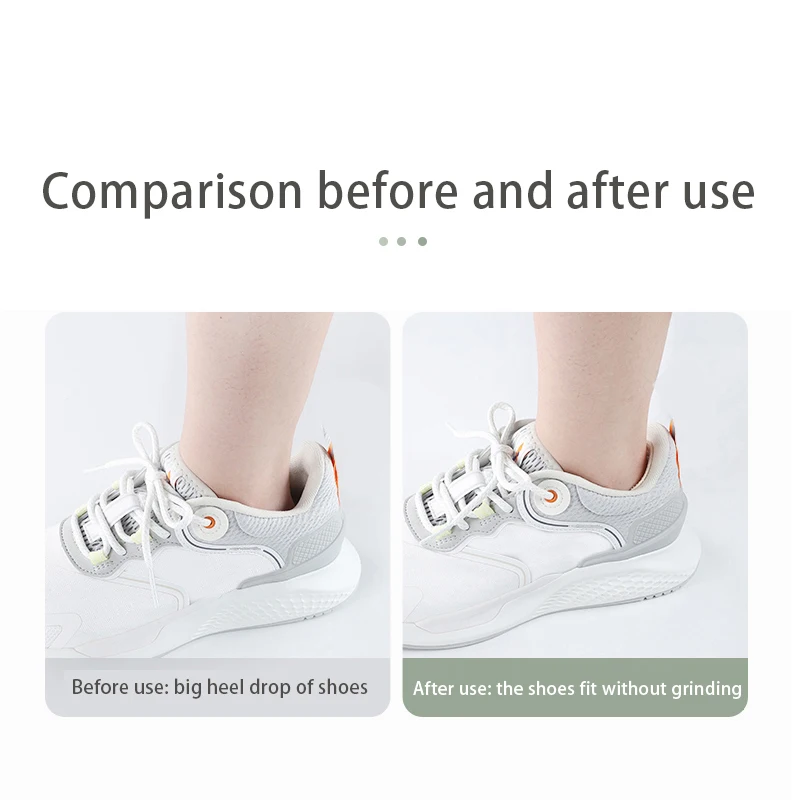Clearance_1 คู่/2 ชิ้นรองเท้าผ้าใบ Patch Heel Pads Insole Patch รองเท้ากลับสติกเกอร์เบาะใส่พื้นรองเท้าหนา Heel Protector กลับ