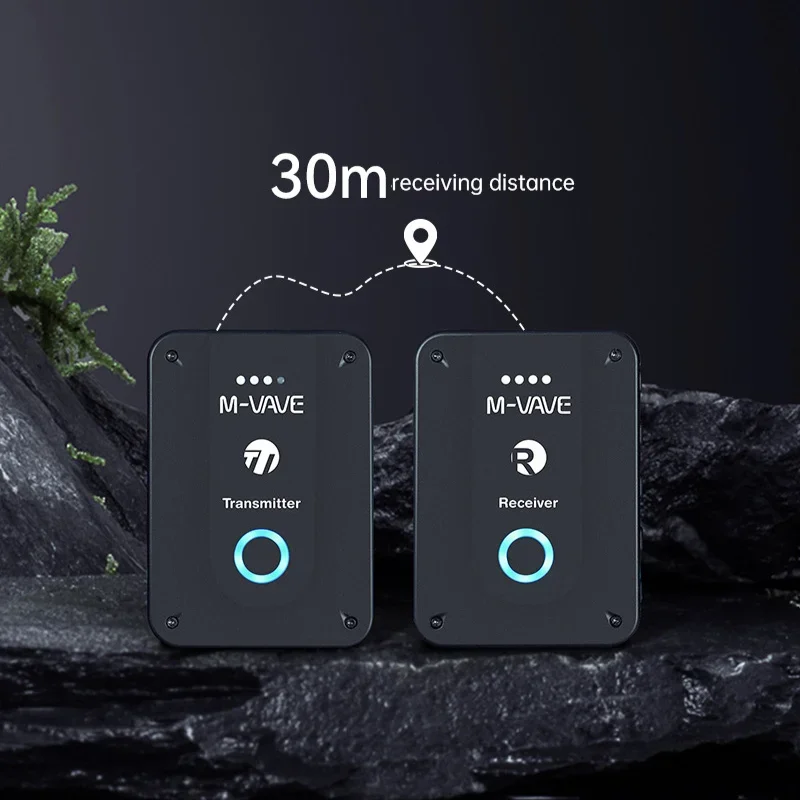 M-vave WP-9 Wireless Earphone Monitor 2.4G Rechargeable Transmitter Receiver with Volume Support Stereo Mono Mute Function