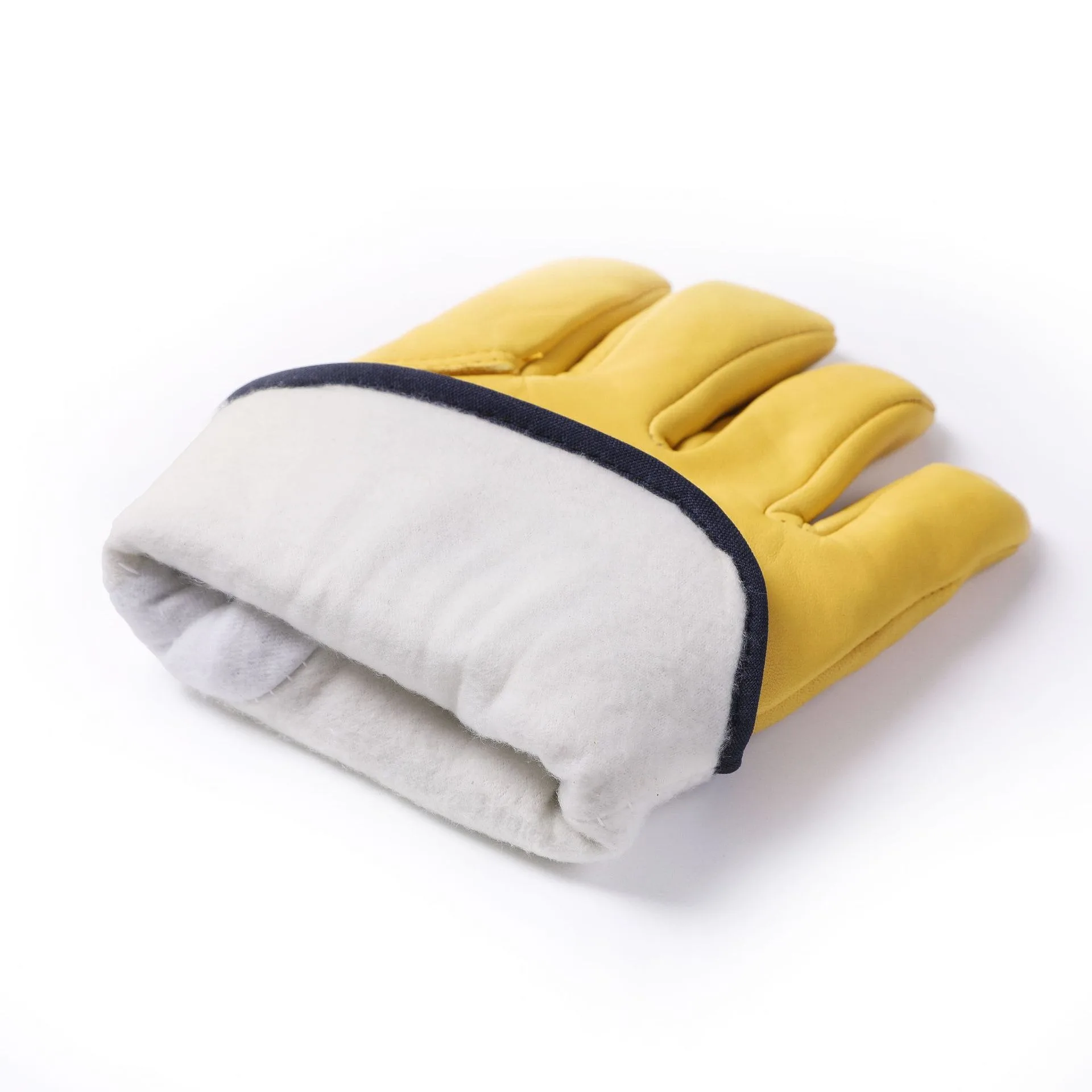 Winter-Arbeitshandschuhe, Leder-Thermohandschuh, kaltes Wetter, warmes Baumwollfutter, Gefrierschrank, Arbeitshandschuh