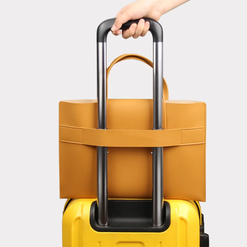 Luxury PU Leather Custom name Briefcase Engrave Initials Business Large Capacity Laptop Bag Business Trip Notebook Computer Bags