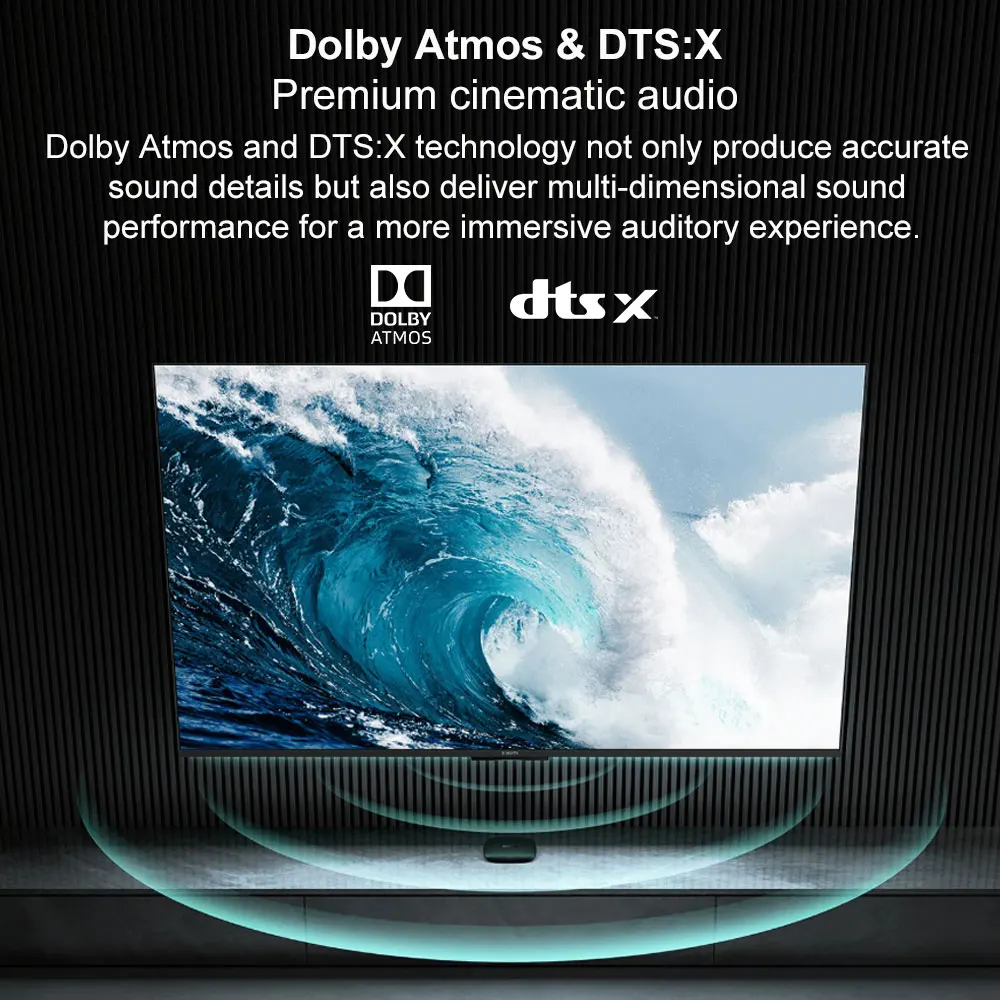Xiaomi TV Box S 3rd Gen, android smart tv box media player, 4k ultra hd wifi 6 google tv, dolby vision hdr10 google assistent Globale Version