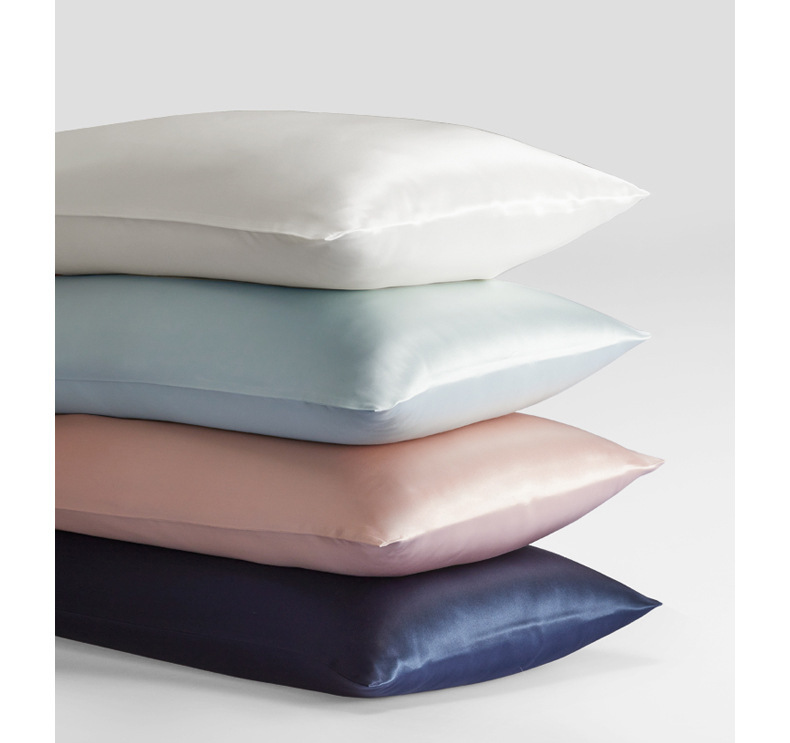 JuwenSilk-funda de almohada de seda natural, funda de almohada de seda de morera, estándar, queen k