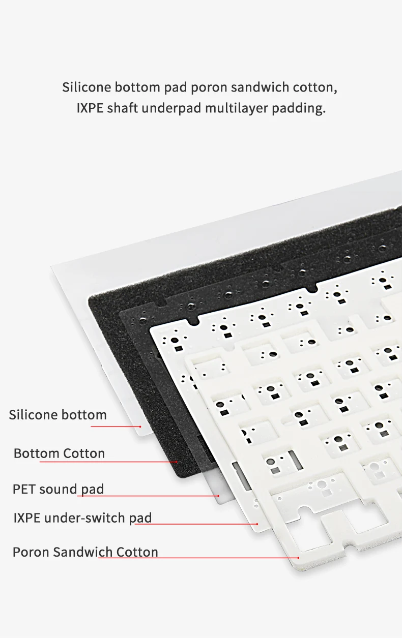 AJAZZ AK820 Wireless Gaming Mechanical Keyboard Hot Swap, 75% Layout, Swappable Switch, Three-mode Connectivity