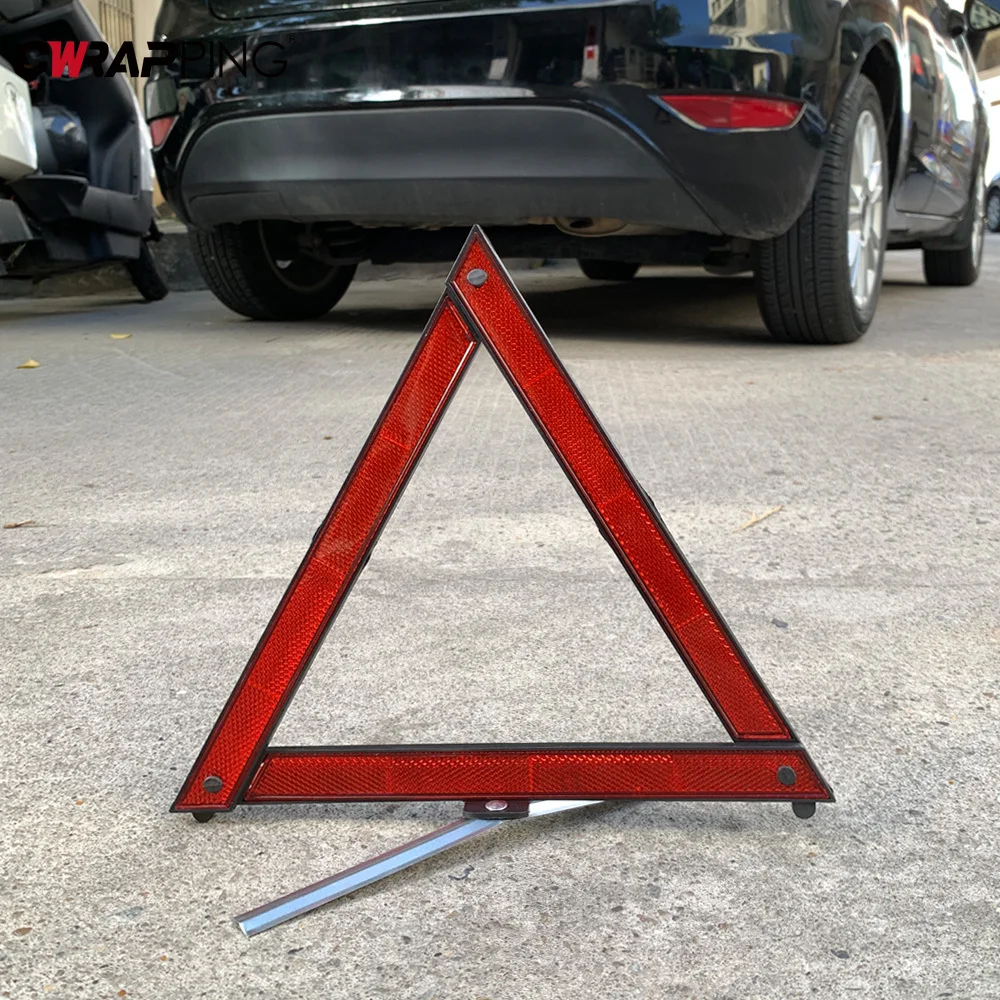 Auto Dreieck Reflektierende Stativ Notfall Panne Warnung Reflektierende Aufkleber Sicherheit Gefahr Faltbare Stop Zeichen Auto Zubehör