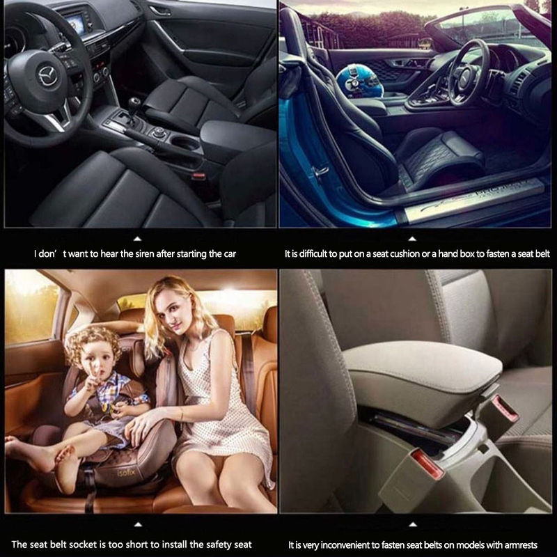 รถที่นั่งเข็มขัดคลิปปลั๊กรถความปลอดภัยที่นั่งล็อคหัวเข็มขัดเข็มขัดนิรภัยคลิปExtender Converterรถเด็กที่นั่งอุปกรณ์เสริมหัวเข็มขัด