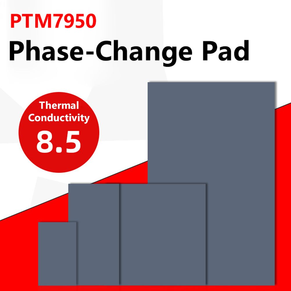 Coussin de changement de Phase pour Honeywell PTM7950, tampon thermique pour ordinateur portable 8.5W/mK GPU CPU Dissipation thermique, pâte conductrice thermique en Silicone