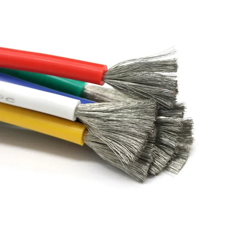1M/5M Nhiệt Cáp 30 28 26 24 22 20 18 16 15 14 13 12 10 AWG Cực Mềm Dây Silicone Cao Nhiệt Độ Linh Hoạt Đồng