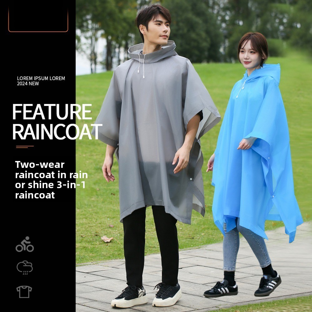 Cape imperméable longue transparente épaisse pour hommes et femmes, usage unique, grand imperméable Portable pour voyage d'alpinisme pour adultes