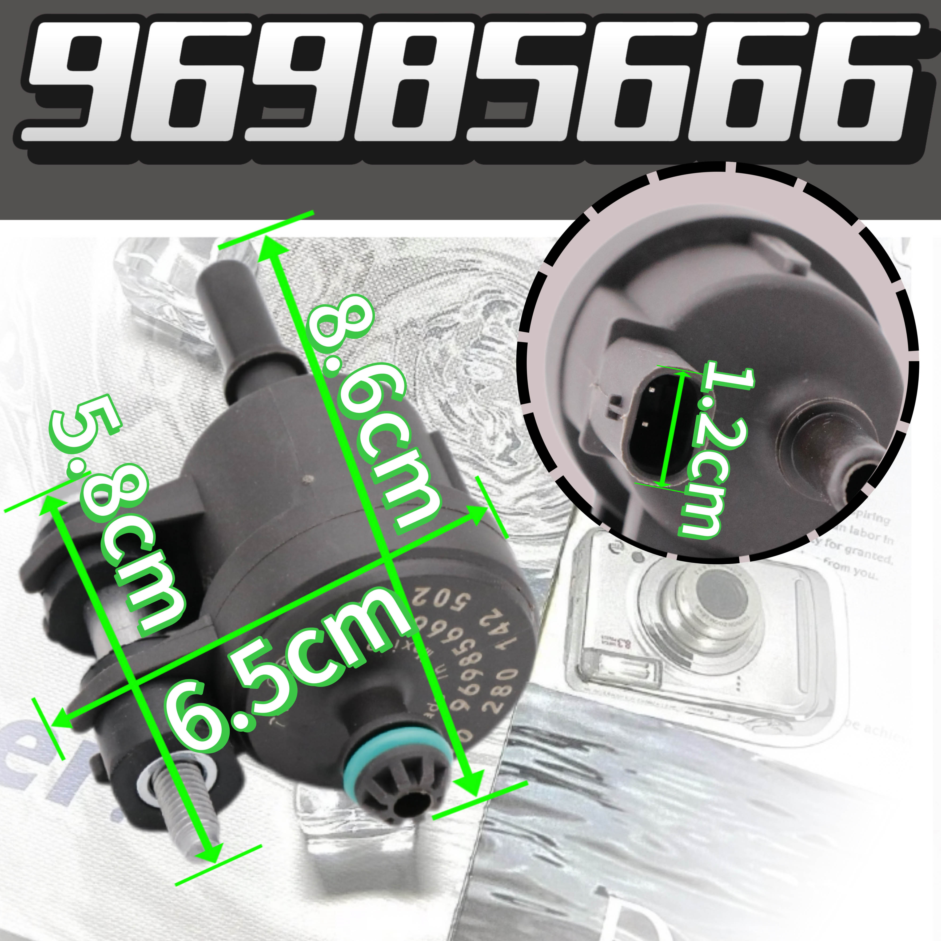 96985666 Motor Damp Bus Purge Regelklep Solenoid Voor 2013-2015 Chevrolet Spark 96985666 0280142502