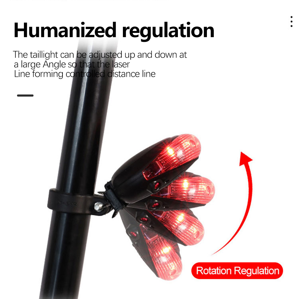 Tylne światło roweru Czerwone tylne światło LED Nocne światło ostrzegawcze Tylne światło rowerowe Łatwa w montażu latarnia na akcesoria rowerowe