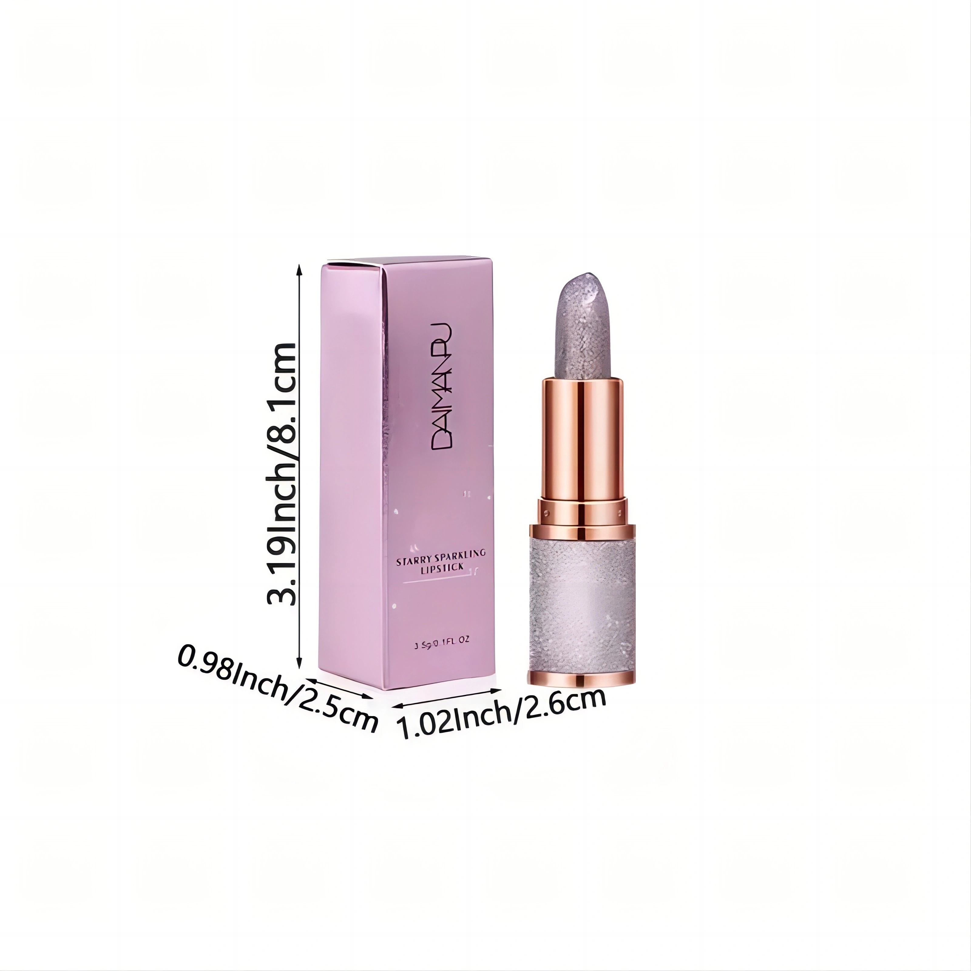 Pó de fumaça de rosa, céu estrelado brilhante, textura de veludo brilhante, durável, faça seus lábios brilhantes, à prova d'água, antiincrustante.