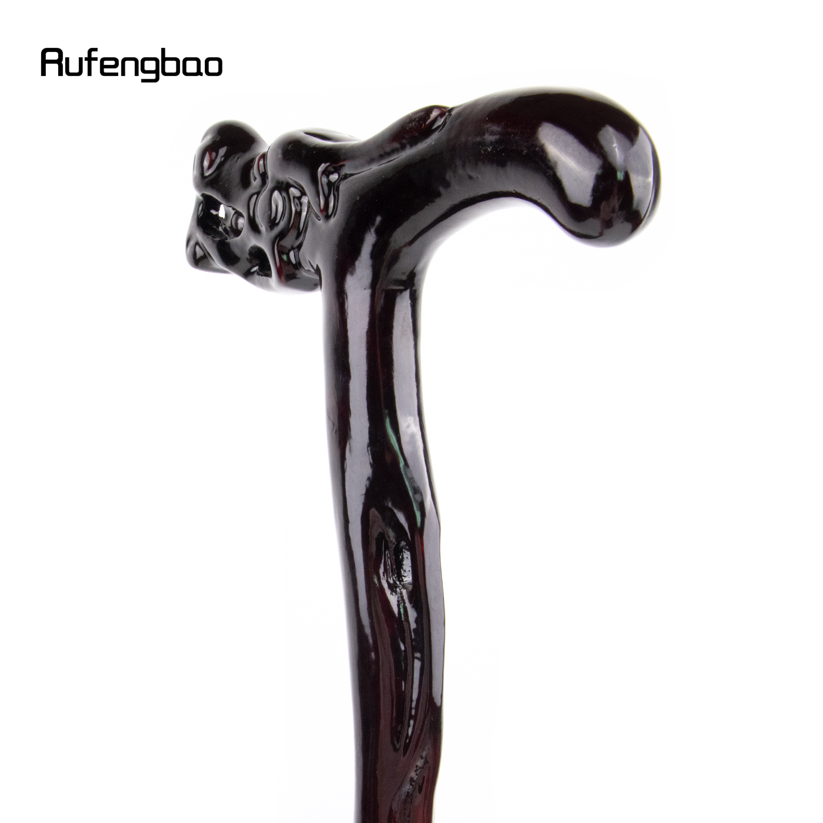 Bola de mordida de dragão marrom, de madeira, articulação única, moda, bengala decorativa, basinha cospaly, dia das bruxas, maça, muleta, varinha, crosier 88cm