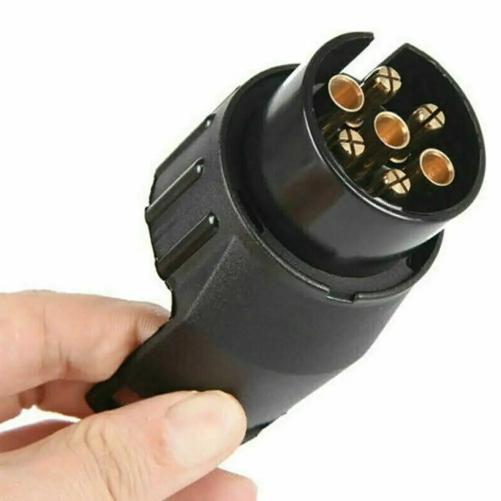 7 pinos a 13 pinos reboque caravana barra de reboque reboque adaptador tomada elétrica conversor 12v conector elétrico adaptador carro caminhão