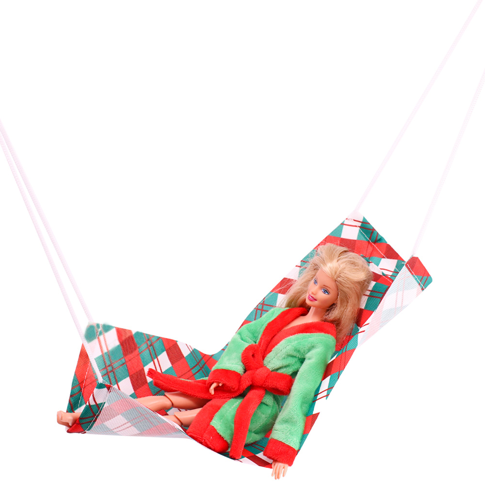 Милый спальный мешок для куклы, подвесная корзина, рождественские аксессуары для куклы 30 см, 1/6 BJD, рождественские аксессуары для кукол, игрушки для девочек