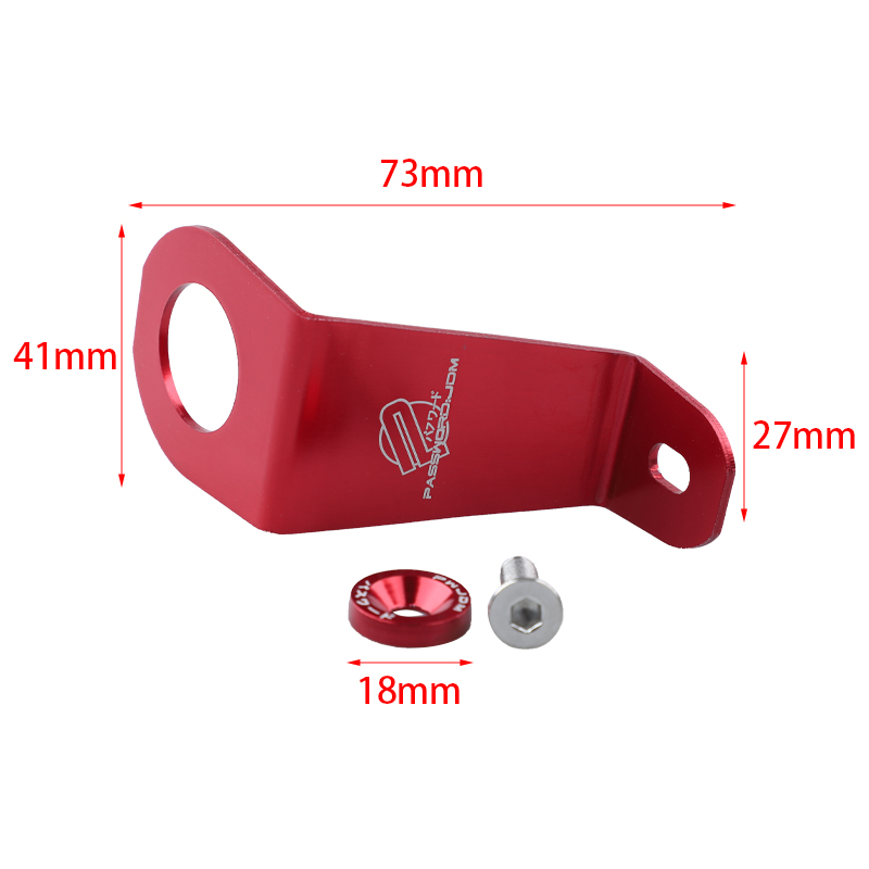 レーシングアルミラジエーターステーブラケットボルトキットユニバーサルフィット 92-95 ホンダシビック EG ロゴ付き