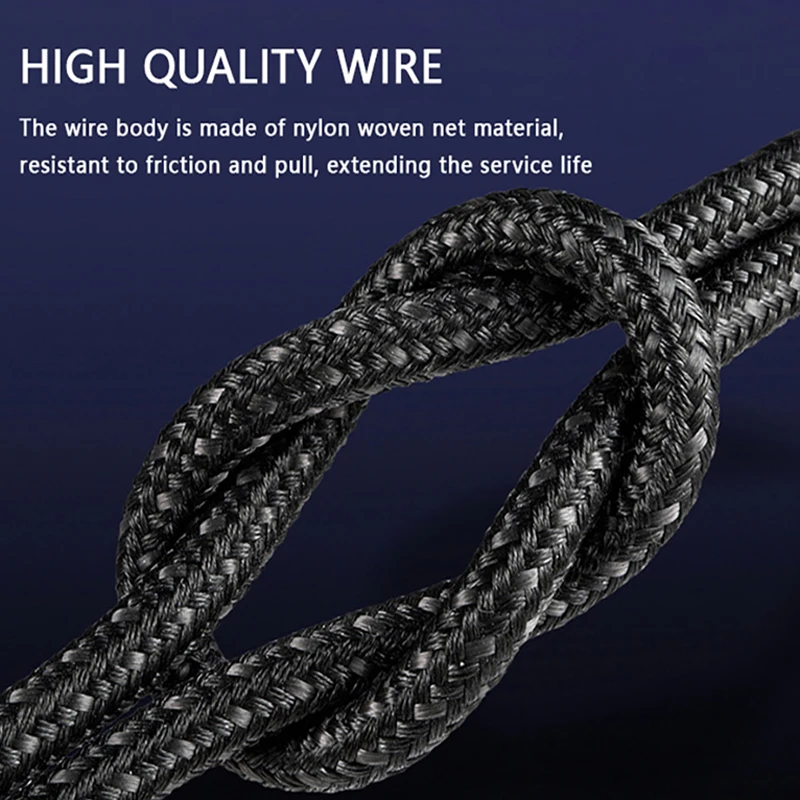 USB3.2 Gen2 10Gbps Cable USB A to C Cable 3A 60W QC3.0 Fast Charging for Samsung NVMe Hard Disk External Android Data Braid Cord