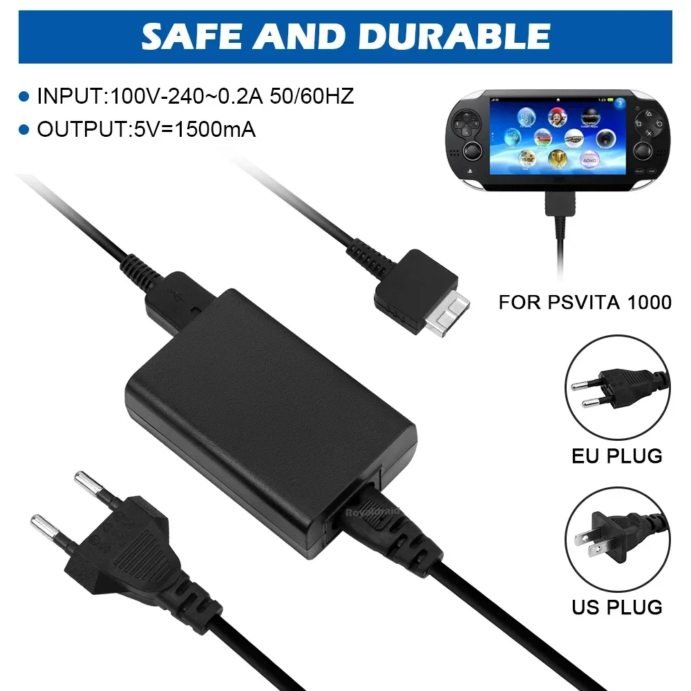 Ładowarka ścienna EU/US Plug Home Zasilacz sieciowy Przewód zasilający do Sony PSP/PSV Host ACCU PSP1000/2000/3000 Źródło zasilania i gra